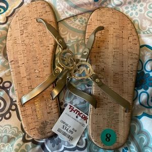 Gold Michael Kors Sandals